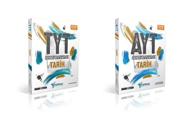 Toprak 2024 Tyt Ayt Tarih Soru Bankası Seti 2 Kitap ürün görseli 1