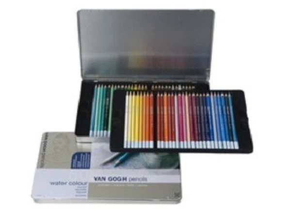 Talens Van Gogh Watercolor Pencil Aquarel Boya 60 Renk Metal Kutu ürün görseli 1
