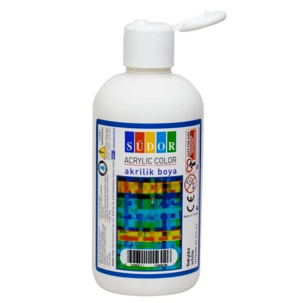 Südor Akrilik Boya 250 ml Beyaz ürün görseli 1