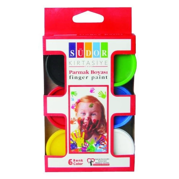Südor Parmak Boyası 6 Renk x 30 ml. ürün görseli 1