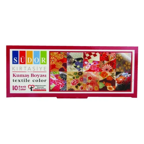 Südor Kumaş Boyası 10 Renk x 25 ml. Set ürün görseli 1