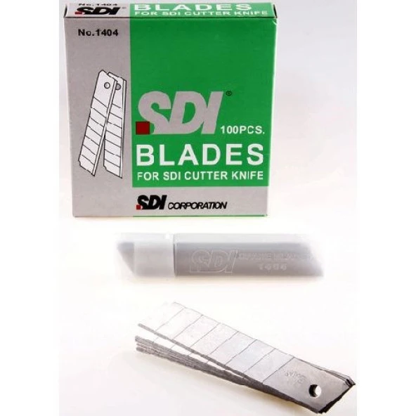 SDI Geniş Maket Bıçağı Yedeği 18 mm 10lu Paket ürün görseli 1