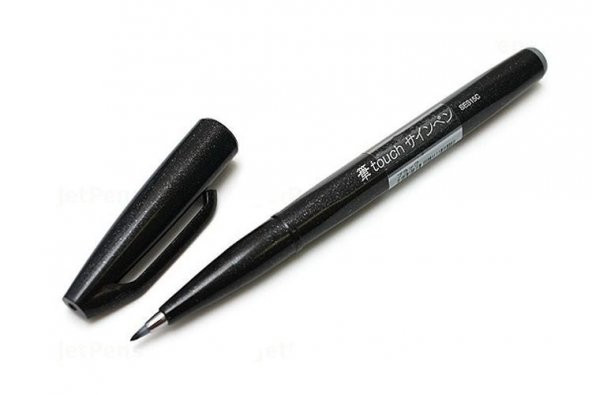 Pentel Brush Sign Pen BLACK ürün görseli 1