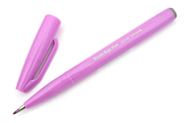 Pentel Brush Sign Pen PINK PURPLE ürün görseli 1