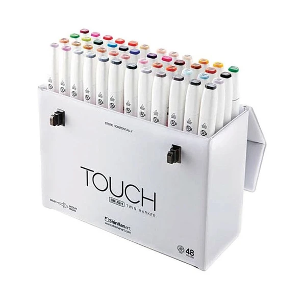 Touch Twin Brush Marker 48 Renk Set ürün görseli 1
