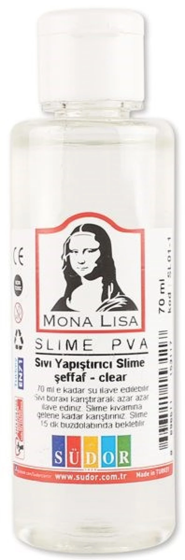 Südor Mona Lisa Slime Jeli 70 ml. ŞEFFAF ürün görseli 1