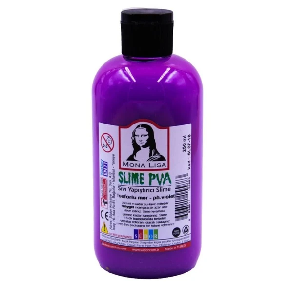 Südor Mona Lisa Slime Jeli 250 ml. Fosforlu Mor ürün görseli 1