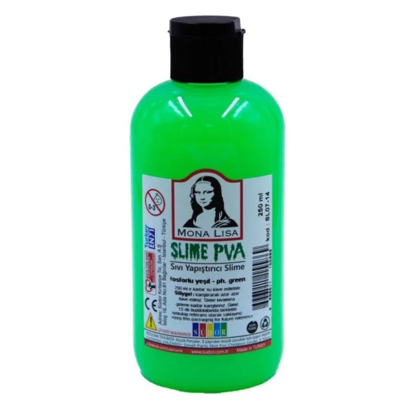 Südor Mona Lisa Slime Jeli 250 ml. Fosforlu Yeşil ürün görseli 1
