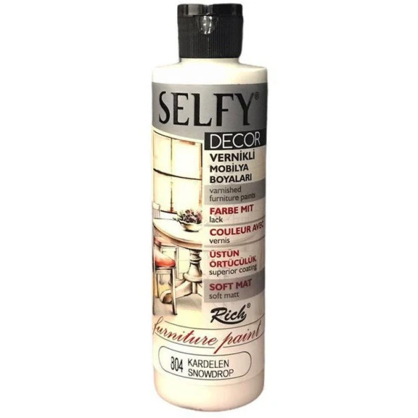 Rich Selfy Decor Vernikli Boya 240 cc 804 KARDELEN ürün görseli 1