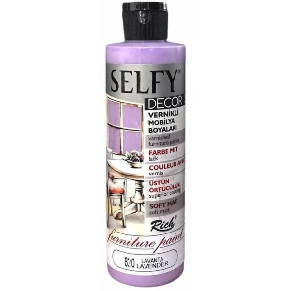 Rich Selfy Decor Vernikli Boya 240 cc 820 LAVANTA ürün görseli 1