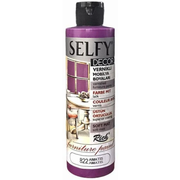 Rich Selfy Decor Vernikli Boya 240 cc 822 AMATİS ürün görseli 1