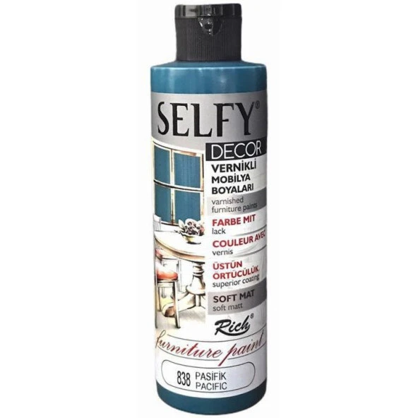 Rich Selfy Decor Vernikli Boya 240 cc 838 PASİFİK ürün görseli 1