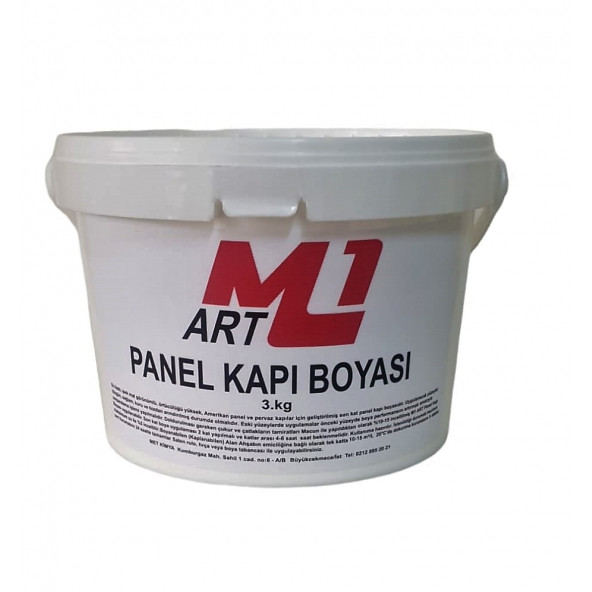 M1 ART Beyaz Su Bazlı Panel Kapı Boyası 3KG ürün görseli 1
