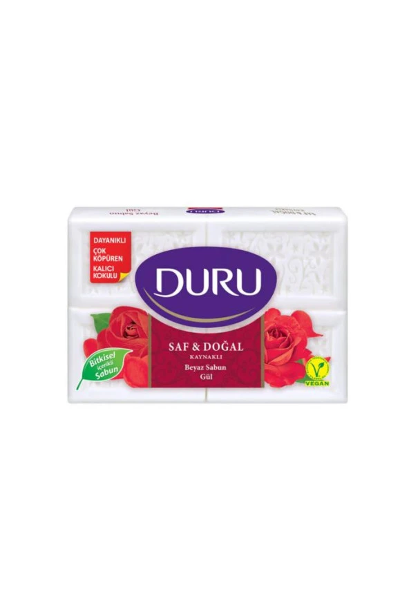 Duru Saf & Doğal Gül Banyo Sabunu 4x150 600 gr ürün görseli 1
