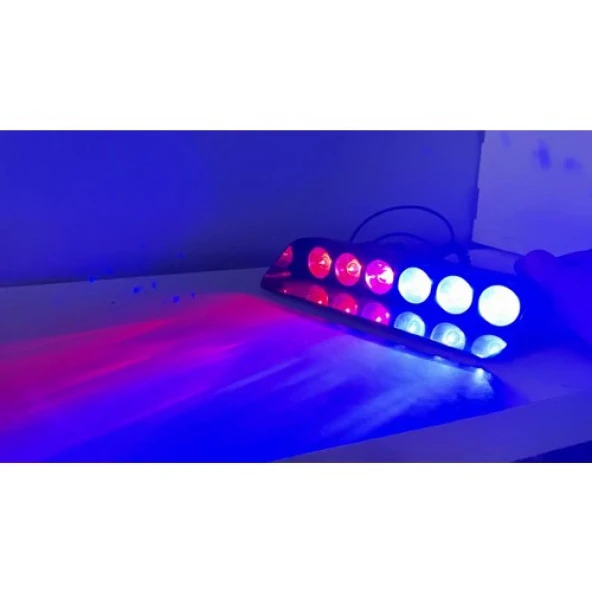 6 Ledli Vantuzlu Polis Çakar LED ( Çakmaklıklı ) - Resim 2