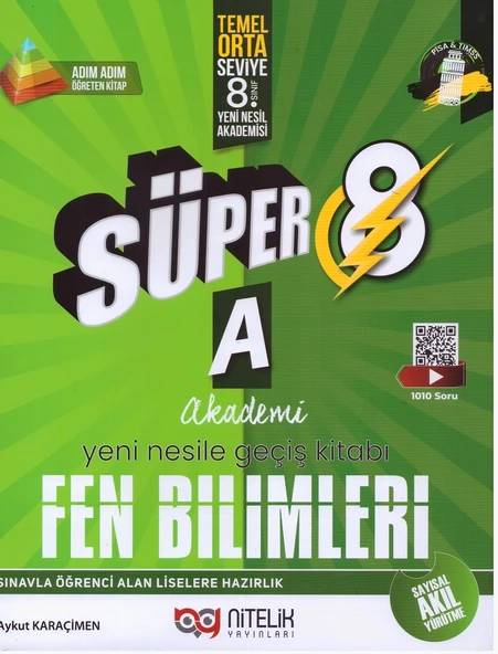 NİTELİK 8.SINIF YENİ NESİL SÜPER FEN BİLİMLERİ SORU BANKASI-A ürün görseli 1
