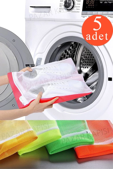 5 Adet Lüks Fermuarlı Ayakkabı Yıkama Filesi ürün görseli 1