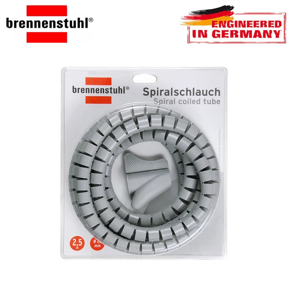 Brennenstuhl Spiral Sargılı Kablo Borusu L = 2,5M Gri ürün görseli 1