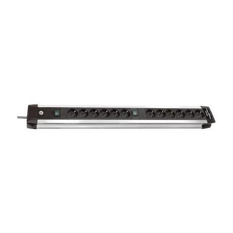Brennenstuhl Premium-Alu-Line 12 lu Priz Grubu Anahtarlı 3 Metre ürün görseli 1