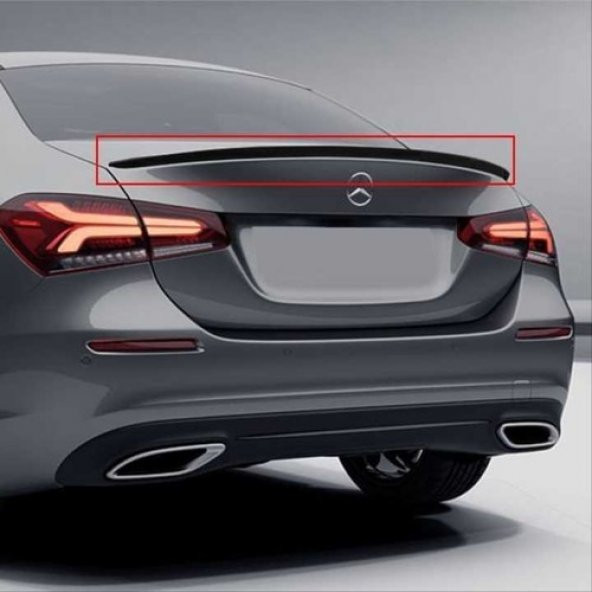 Çmk Mercedes W177 2016+ A Sedan Serisi Spoiler Parlak Siyah ürün görseli 1