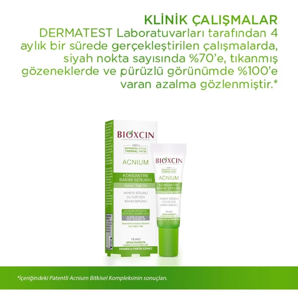 Bioxcin Acnium Konsantre Bakım Serumu 15 ml - Resim 3