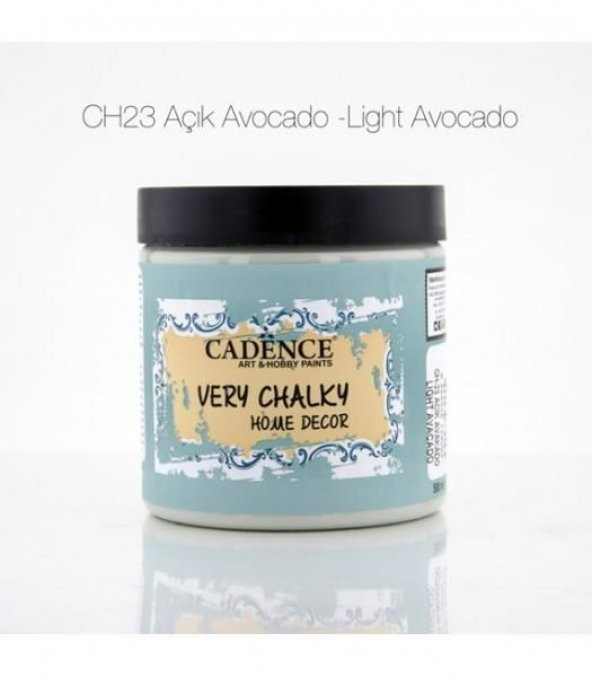 Cadence Very Chalky Home Decor Mobilya Boyası 500 ml. CH-23 AÇIK AVOKADO ürün görseli 1