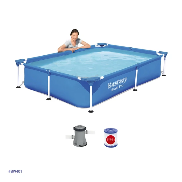 estway Prefabrik Havuz Seti 221x150x43cm   BW401 ürün görseli 1
