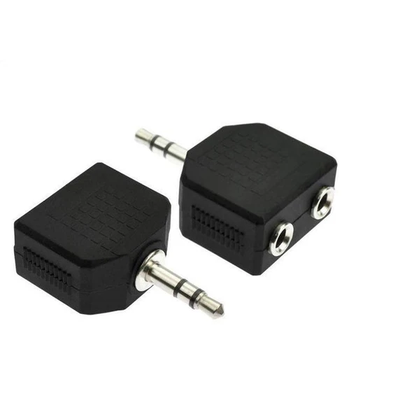 Wellhise 1X2 - 3.5mm Stereo Jak Çoğaltıcı (Kulaklık Giriş Çoğaltıcı) ürün görseli 1