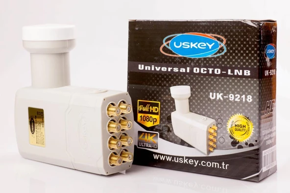 Uskey Uk-9218 Universal 3D 4K Full Hd Sekizli Lnb ürün görseli 1
