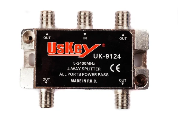 Uskey Uk-9124 Full Hd 5-2400 Mhz 1/4 Splitter ürün görseli 1