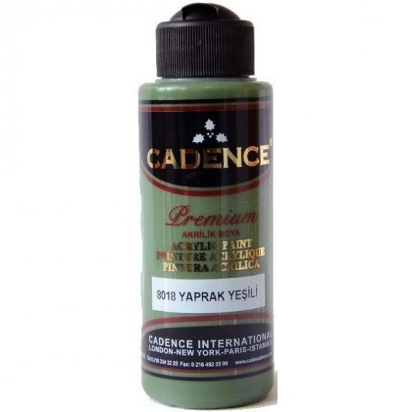 Cadence Premium Akrilik Boya 120 ml. 8018 Yaprak Yeşili ürün görseli 1