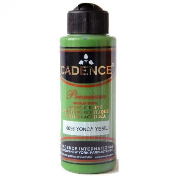 Cadence Premium Akrilik Boya 120 ml. 8026 Yonca Yeşili ürün görseli 1