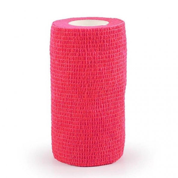 Kendinden Yapışkanlı Elastik Koban Bandaj Kırmızı Renkli 10 cm X 4,5 metre Yapışan Koban ürün görseli 1