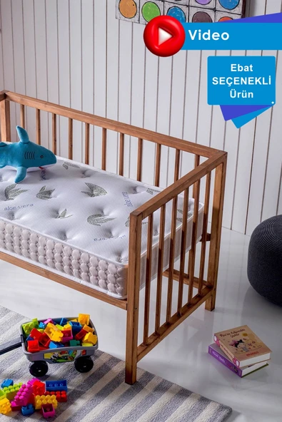 Aloe Vera Park Yatak, Bebek Yatağı, Beşik Yatağı, Anne Yanı 10 Cm ürün görseli 1