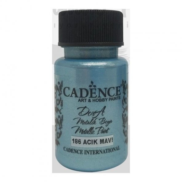 Cadence Dora Metalik Boya 50 ml. 186 Açık Mavi ürün görseli 1