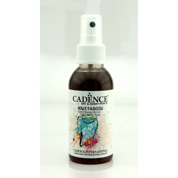 Cadence Your Fashion Sprey Kumaş Boyası 100 ml. 1118 KAHVERENGİ ürün görseli 1