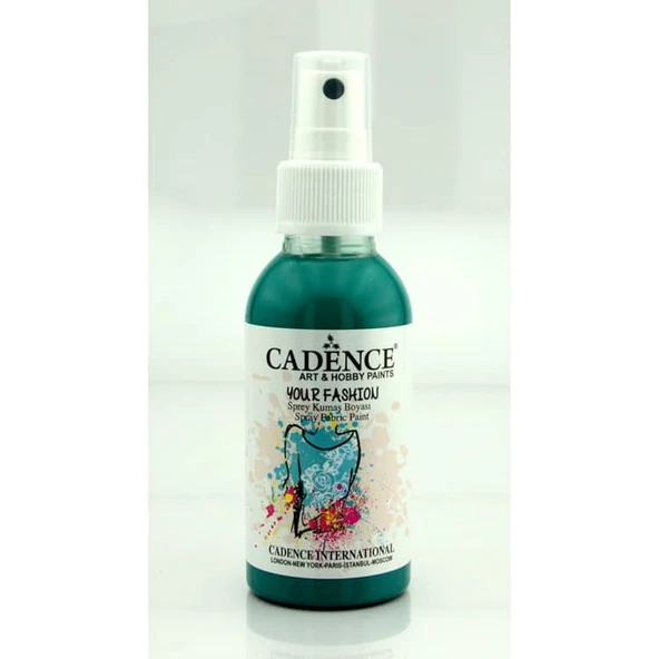 Cadence Your Fashion Sprey Kumaş Boyası 100 ml. 1111 YEŞİL ürün görseli 1