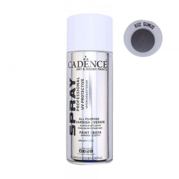 Cadence Sprey Yaldız Boya 802 Gümüş 400 ml. ürün görseli 1