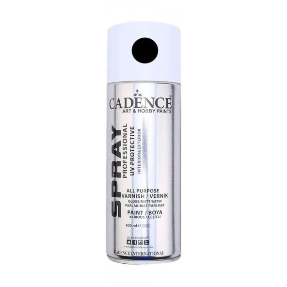 Cadence Sprey Boya 526 Siyah Mat 400 ml. ürün görseli 1