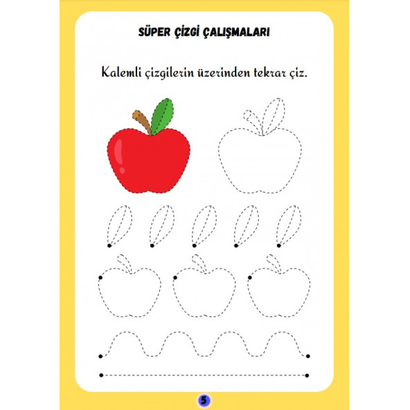 Süper Çizgi Çalışmaları YAZ-SİL Kitabı - Resim 3