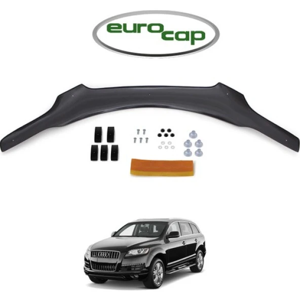 Eurocap Audi Q7 Ön Kaput Koruyucu Rüzgarlık 3mm (Abs) 2005-2015 ürün görseli 1