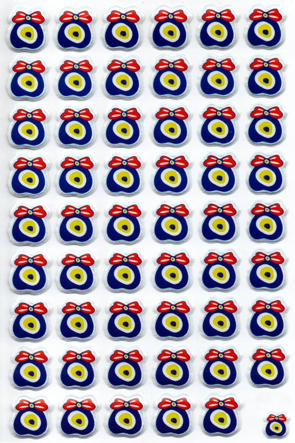 Sticker Kabartmalı A4 Boyutunda Stiker Defter, Planlayıcı Etiket -(lim103) - Nazar Boncuğu ürün görseli 1