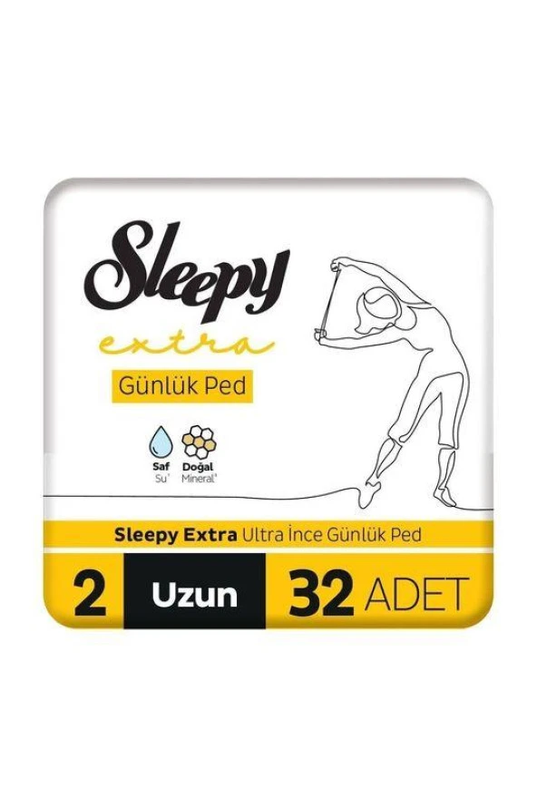 Sleepy Extra Ultra İnce Günlük Ped Uzun 32'li ürün görseli 1