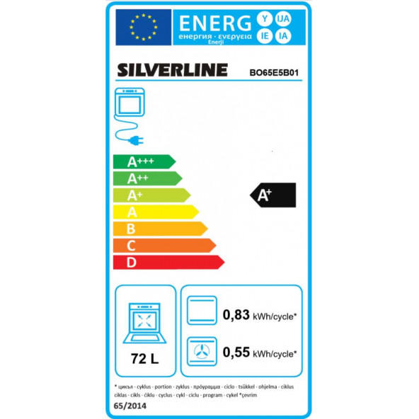 Silverline BO65E5B01 Siyah Cam Ankastre Fırın 14 Program Multifonksiyonel - Resim 5