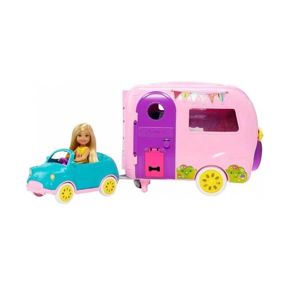 Barbie Club Chelsea Karavanı Oyun Seti Chelsea'nin Yavru Köpeği ve Aksesuarları ürün görseli 1
