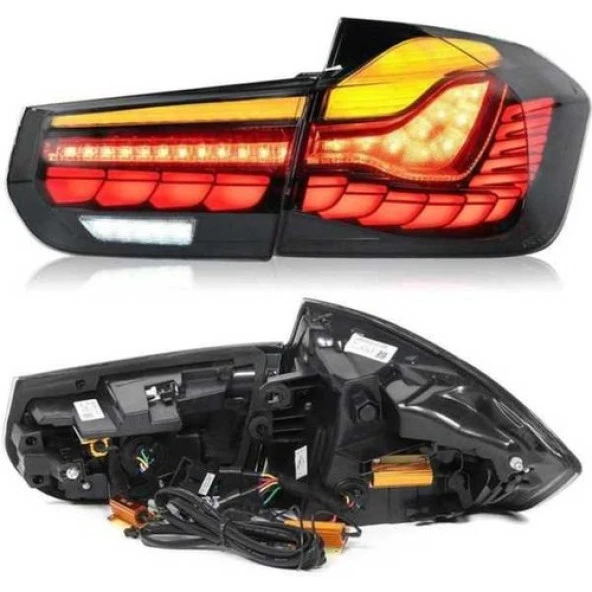 Çmk Bmw F30 3 Serisi Dragon Led Stop Dinamik Animasyonlu Smoke (Şeffaf) ürün görseli 1