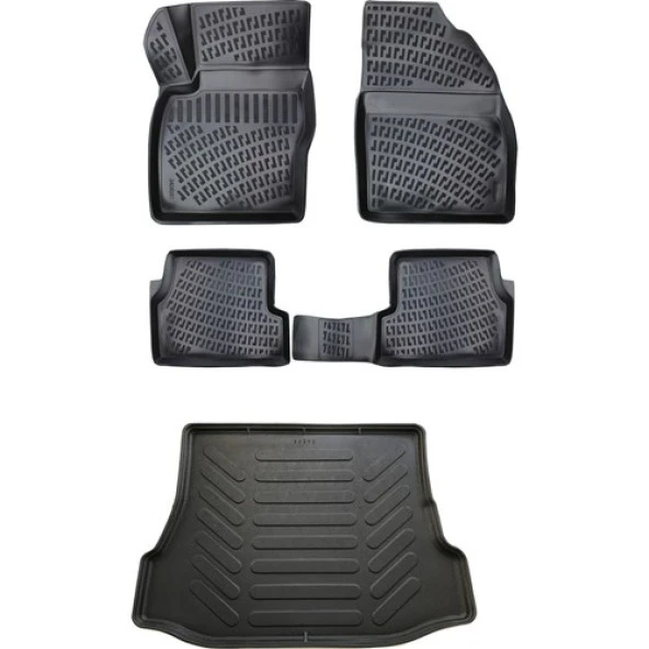 Rizline Ford Focus 1 3D Havuzlu Paspas 1998-2004 + Sd Bagaj Havuzu ürün görseli 1