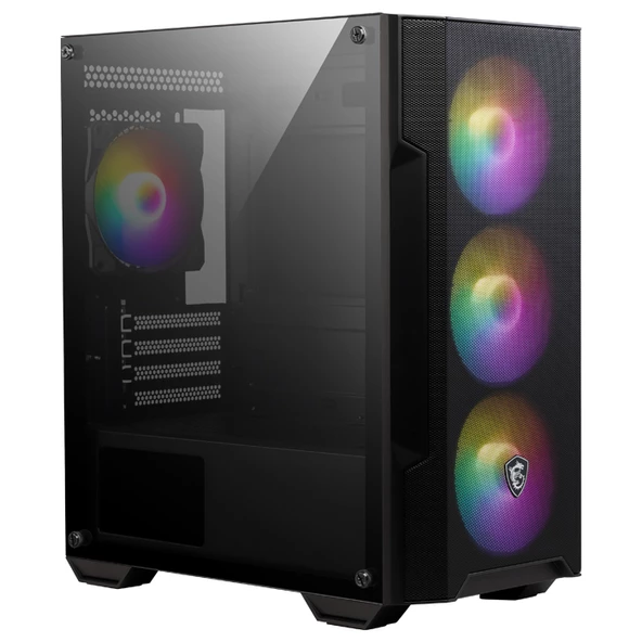 MSI MAG FORGE M100A 4x120mm ARGB mATX GAMING KASA - Resim 4