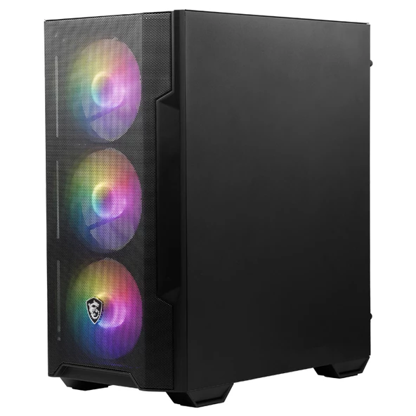 MSI MAG FORGE M100A 4x120mm ARGB mATX GAMING KASA - Resim 5