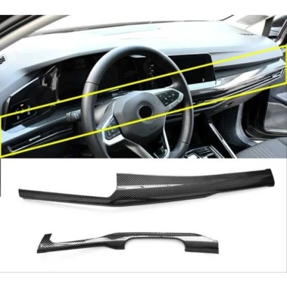 Autokit Golf 8 Gogusluk Kaplama Karbon - Resim 2